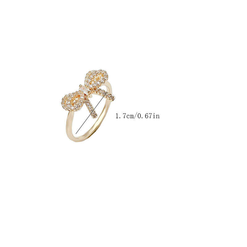 Simple Style Butterfly Zircon Alloy Wholesale Rings display picture 1