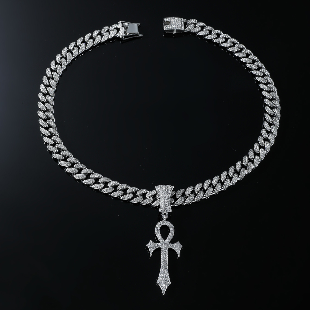 Hip-hop Cross Alloy Inlay Rhinestones Men's Pendant Necklace Necklace Pendant display picture 10