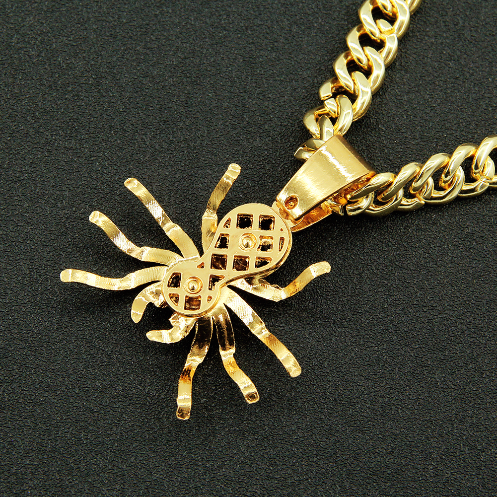 Hip-hop Exaggerated Spider Alloy Inlay Rhinestones Men's Pendant Necklace Necklace Pendant display picture 8