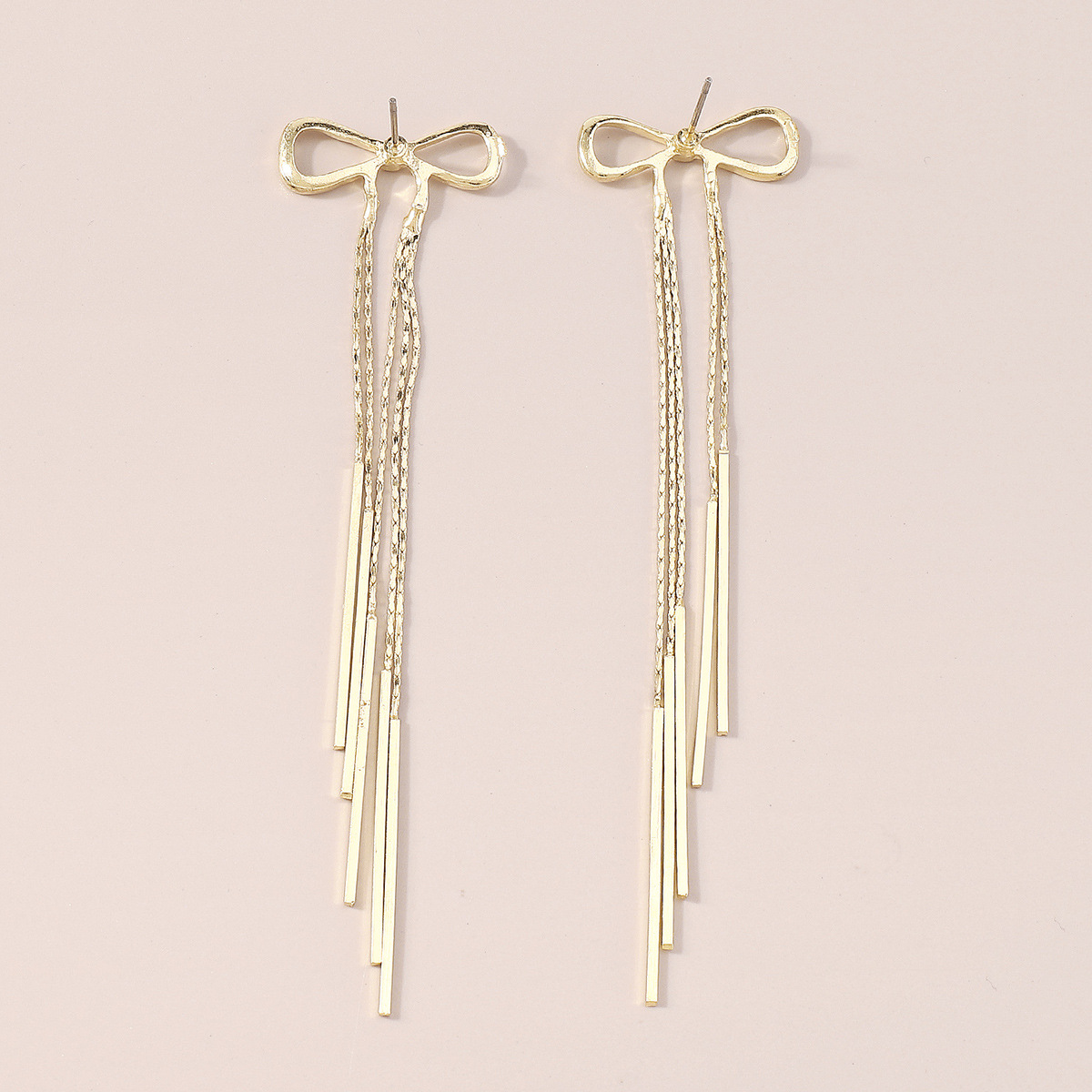 Wholesale Jewelry Sweet Simple Style Solid Color Alloy Hollow Out Drop Earrings display picture 4