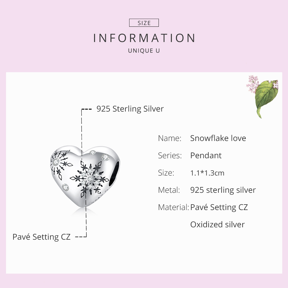 Casual Shiny Snowflake Sterling Silver Inlay Zircon Jewelry Accessories display picture 17