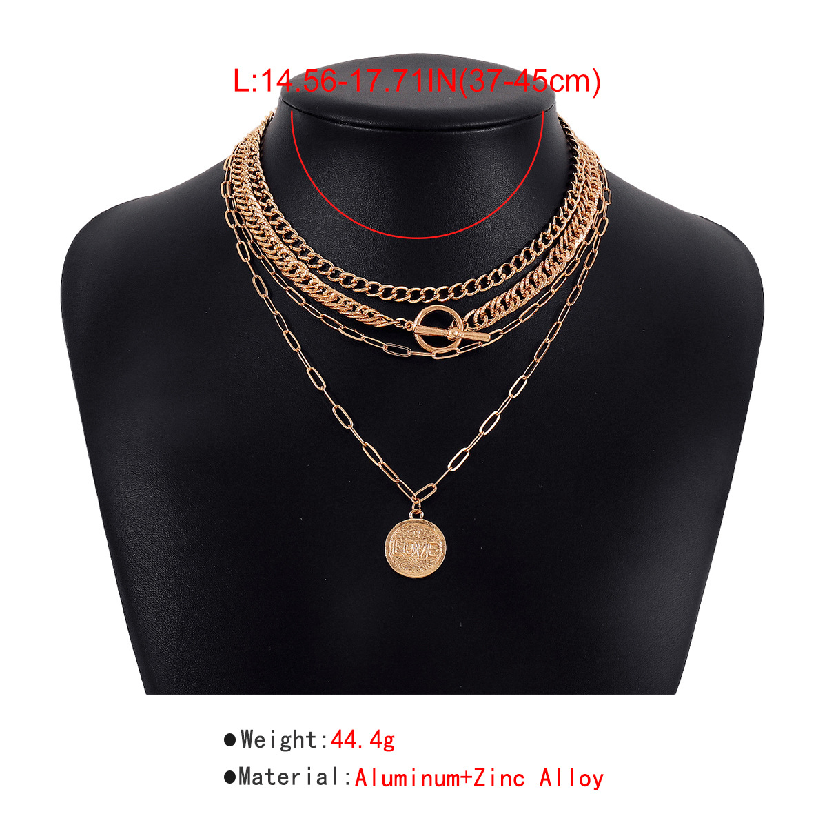 Modern Style Simple Style Solid Color Alloy Aluminum Women's Necklace display picture 6