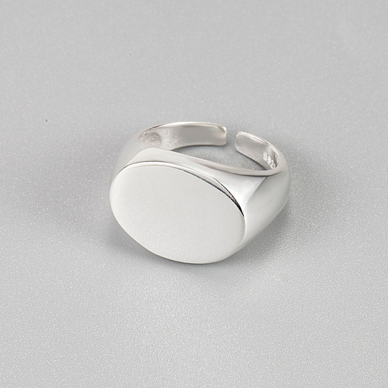 Einfacher Stil Einfarbig Sterling Silber Vergoldet Ringe In Masse display picture 2