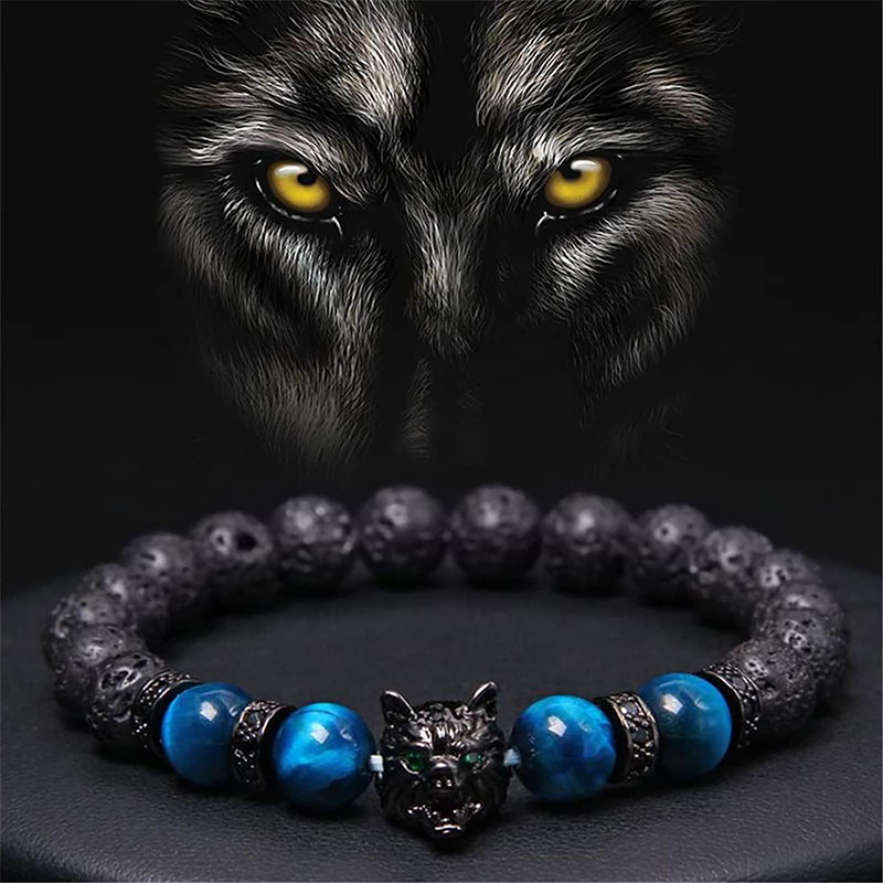 Classic Style Round Natural Stone Tiger Eye Beaded Handmade Unisex Bracelets display picture 5