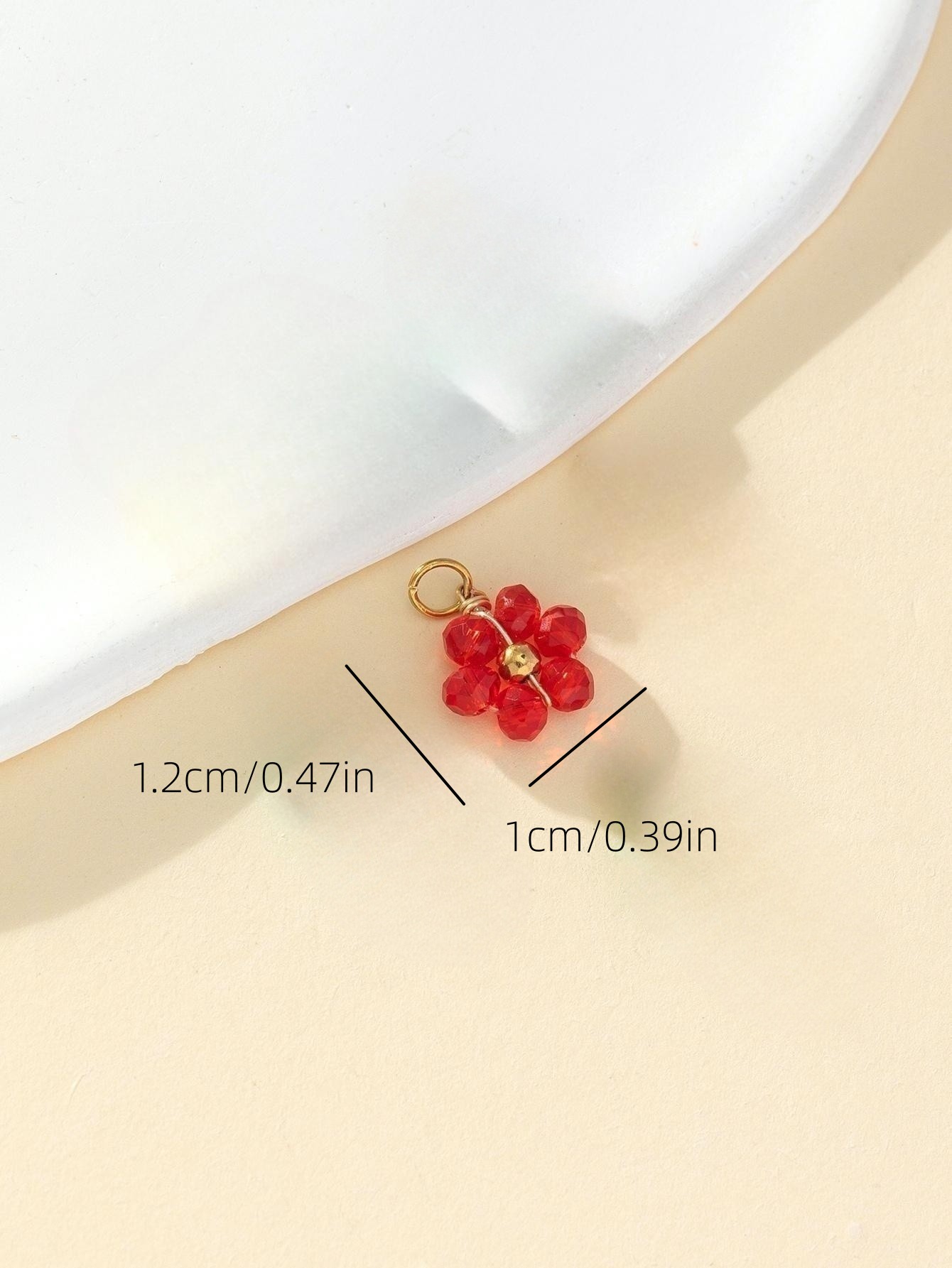 Simple Style Petal Plastic Beaded Charms display picture 7
