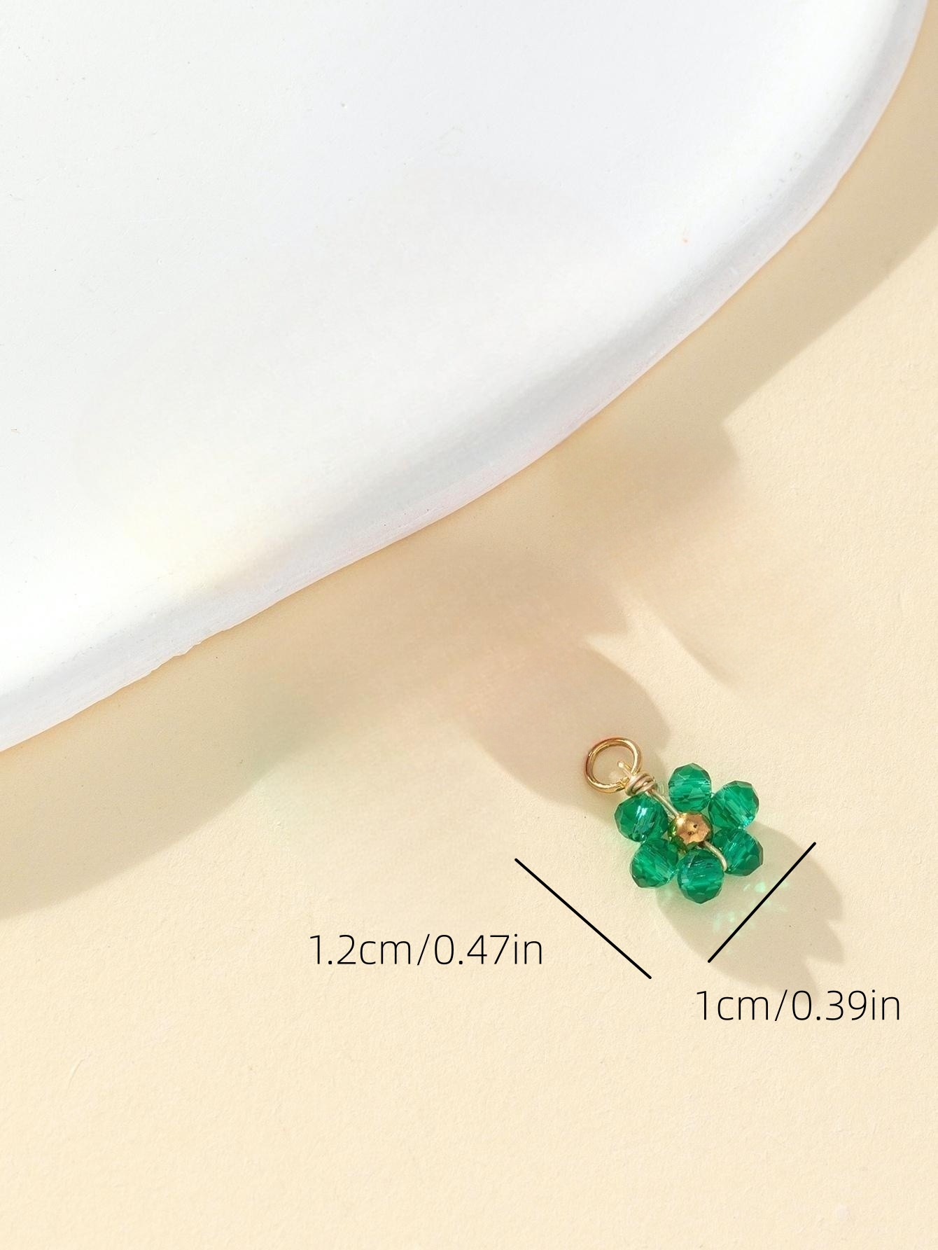 Simple Style Petal Plastic Beaded Charms display picture 5