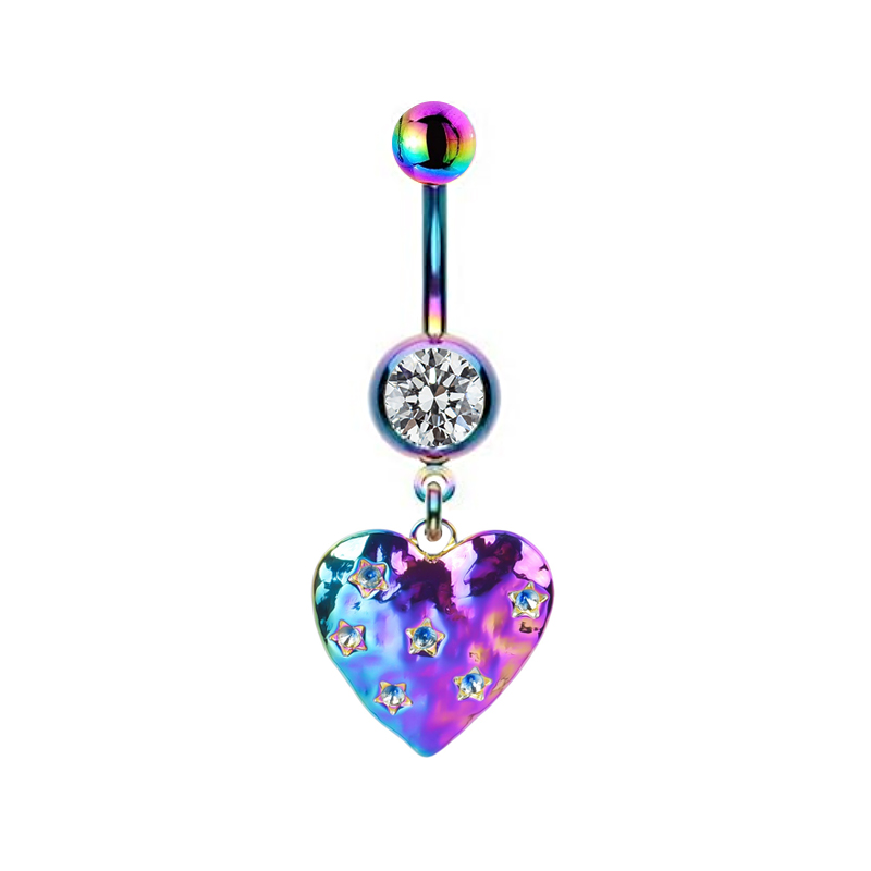 Casual Animal Sun Heart Shape Stainless Steel Copper Rhinestones Belly Ring In Bulk display picture 14