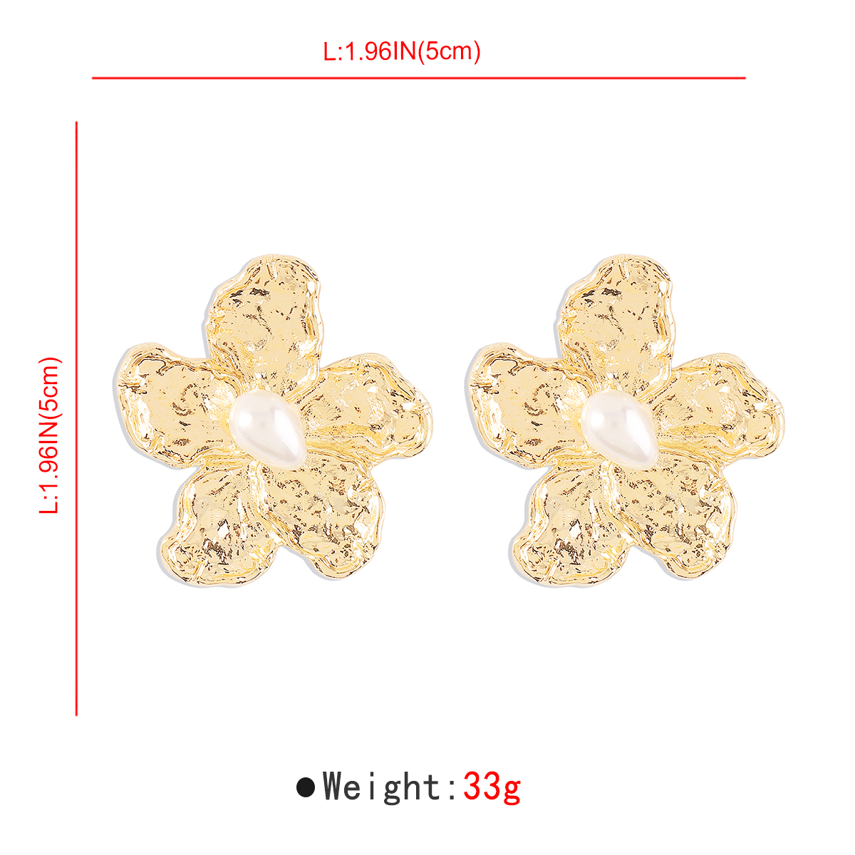 1 Pair Elegant Modern Style Simple Style Flower Artificial Pearl Alloy Ear Studs display picture 5