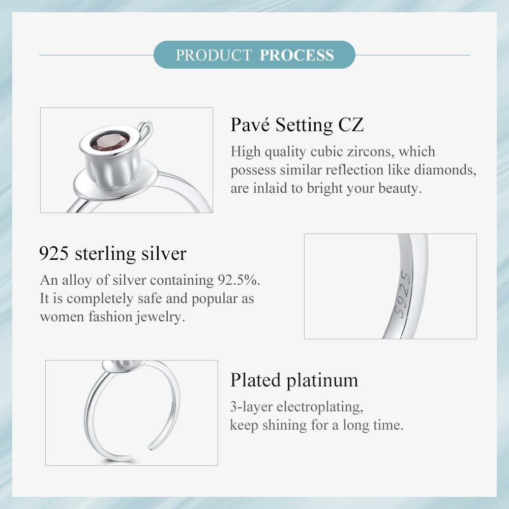 Casual Moon Sterling Silver Artificial Pearls Zircon Open Rings In Bulk display picture 10