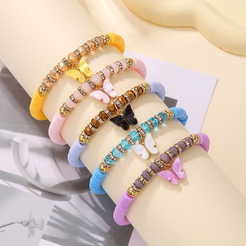 Bohemian Flower Soft Clay Beaded Women's Bracelets display picture 5