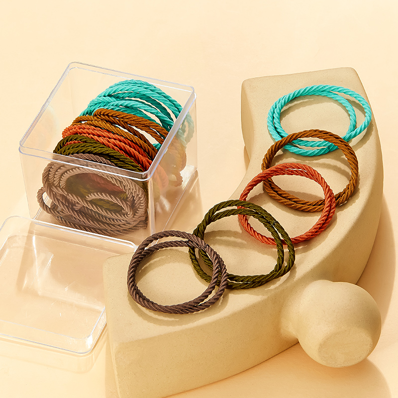 Casual Simple Style Solid Color Solid Color Elastic Band Hair Tie Rubber Band display picture 2