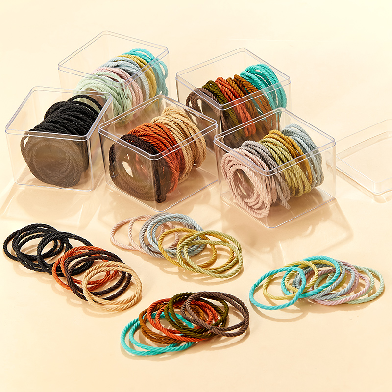 Casual Simple Style Solid Color Solid Color Elastic Band Hair Tie Rubber Band display picture 1