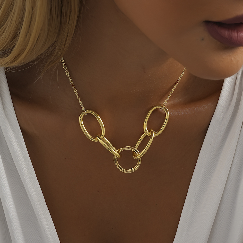 Elegant Streetwear Geometric Aluminum Plating Women's Necklace display picture 4