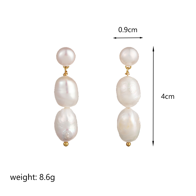 1 Pair Retro Flower Plating Metal Inlay Copper Freshwater Pearl Agate 18k Gold Plated Drop Earrings display picture 2