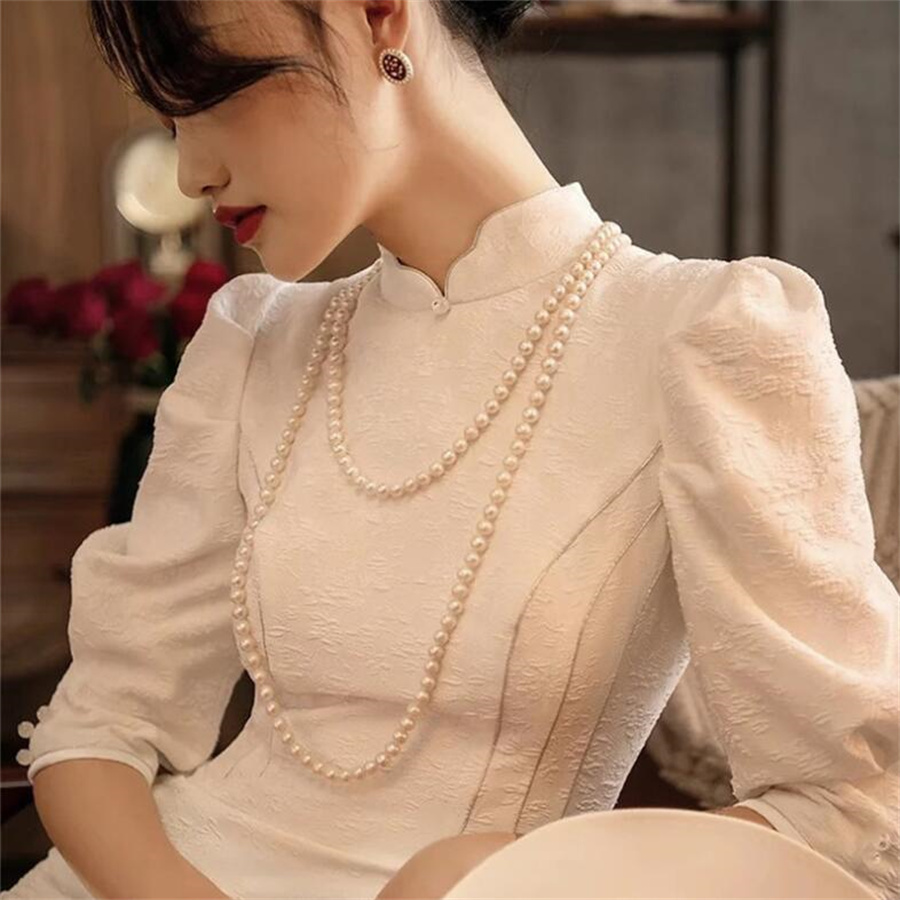 Elegant Lady Solid Color Imitation Pearl Women's Necklace display picture 14