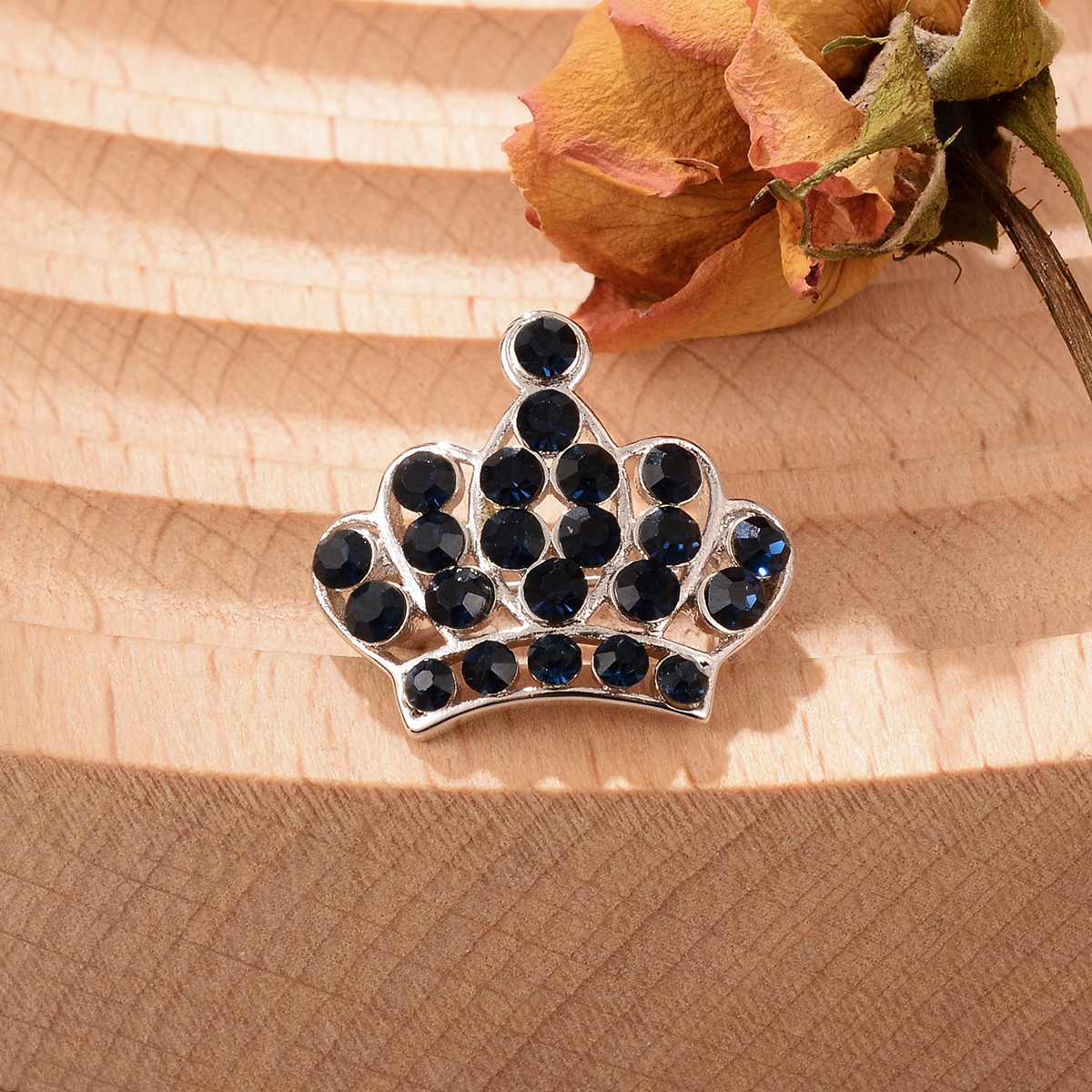 Elegant Glam Krone Feder Blume Kupfer Überzug Inlay Künstliche Perlen Zirkon Frau Broschen 1 Stück display picture 4
