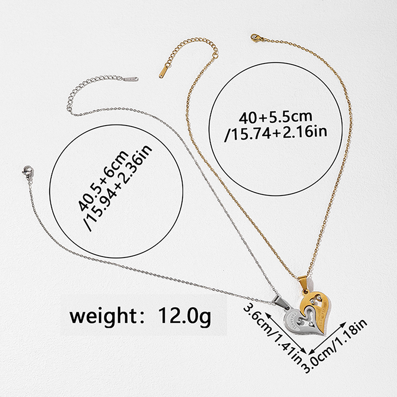 Ig Style Romantic Commute Heart Shape Stainless Steel Pendant Necklace display picture 30
