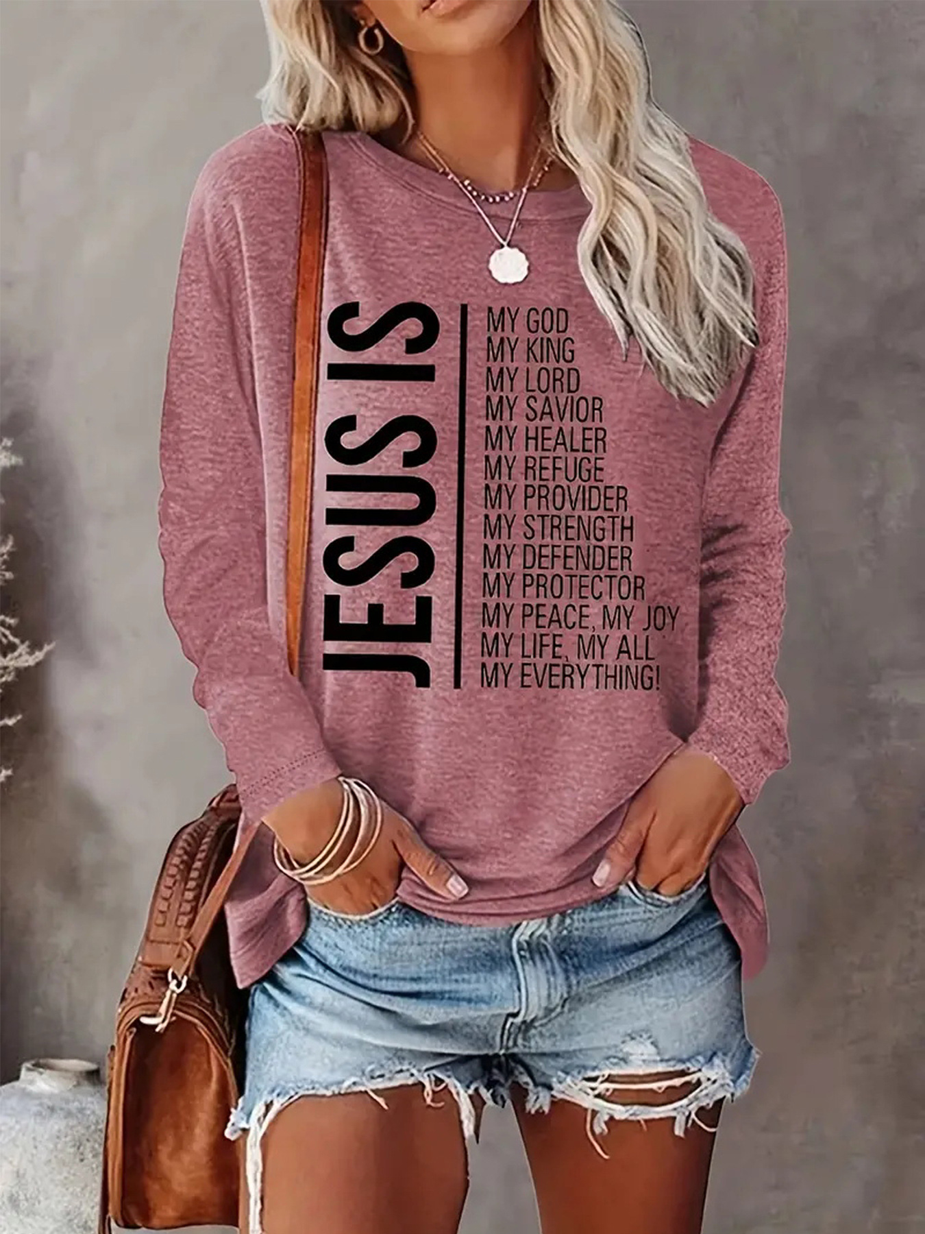 Women's T-shirt Long Sleeve T-shirts Streetwear Letter display picture 4