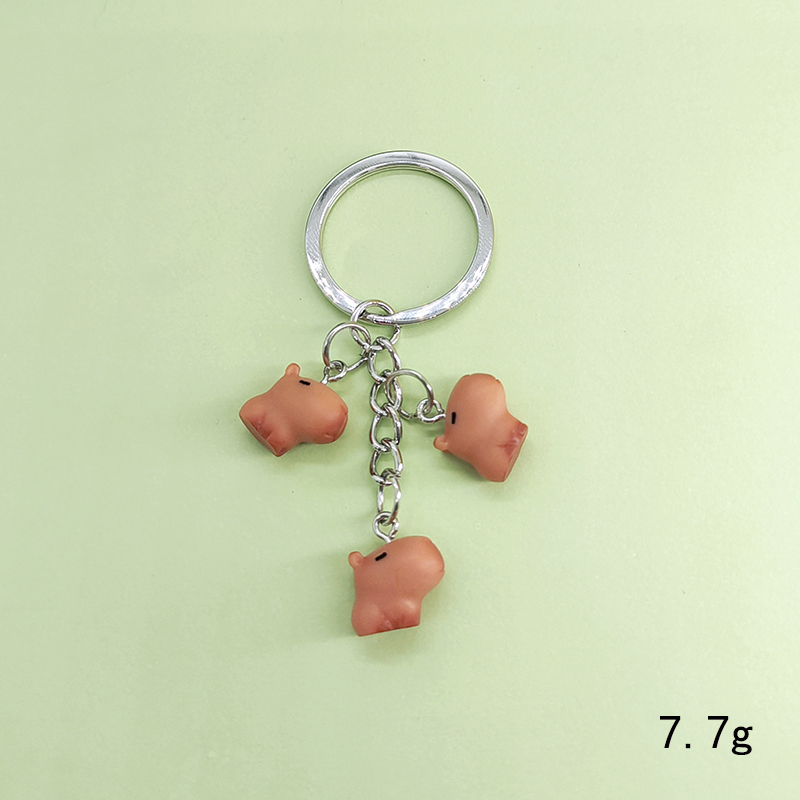Casual Cute Simple Style Animal Resin Bag Pendant Keychain display picture 2