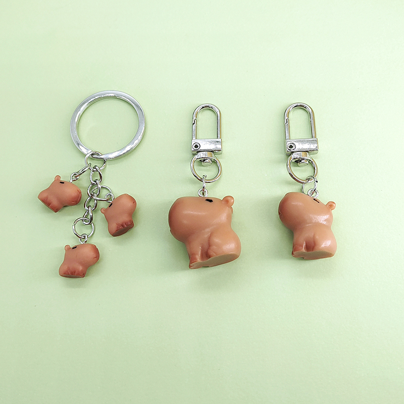 Casual Cute Simple Style Animal Resin Bag Pendant Keychain display picture 5