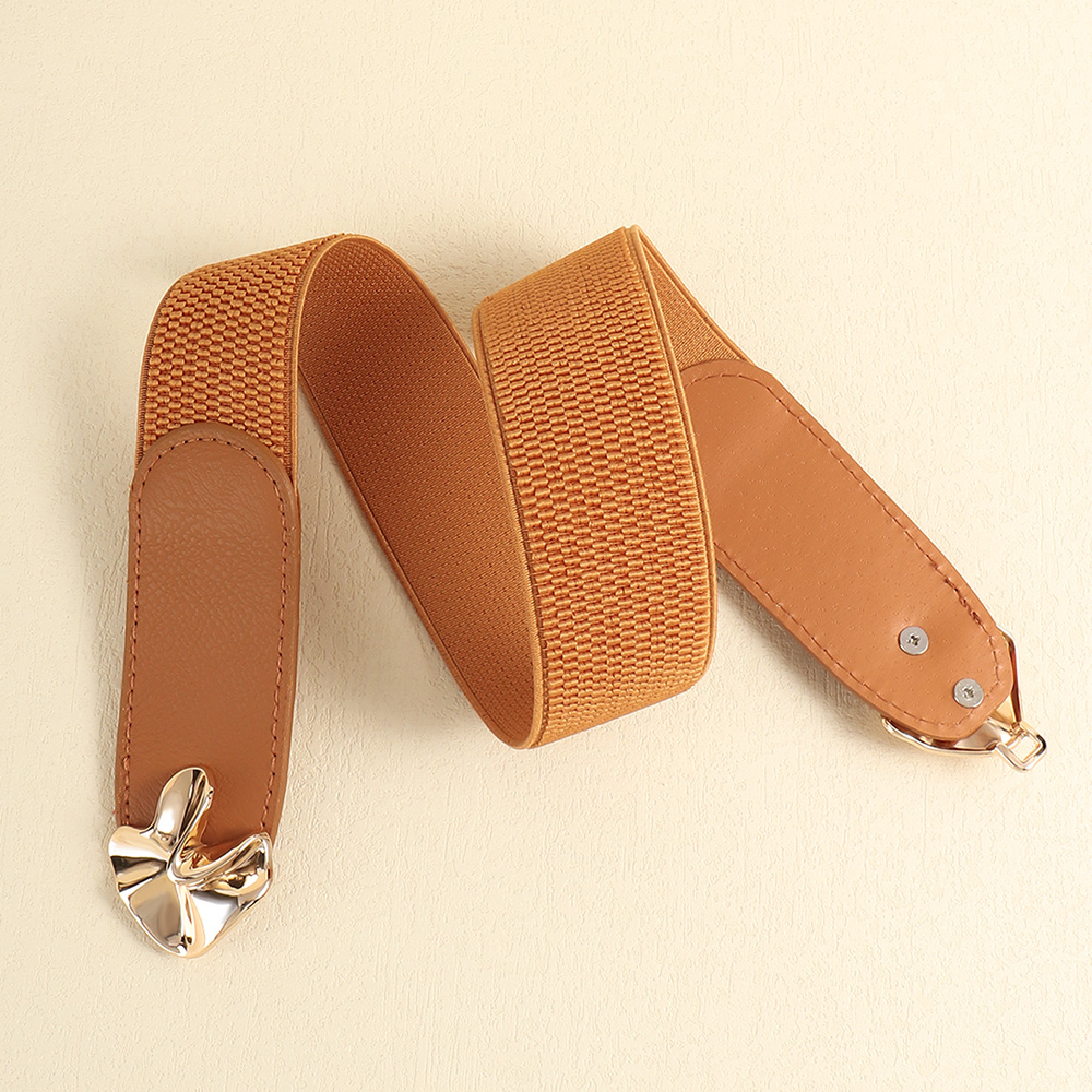 Vacation Modern Style Classic Style Mushroom Pu Leather Alloy Buckle Women's Woven Belts display picture 3