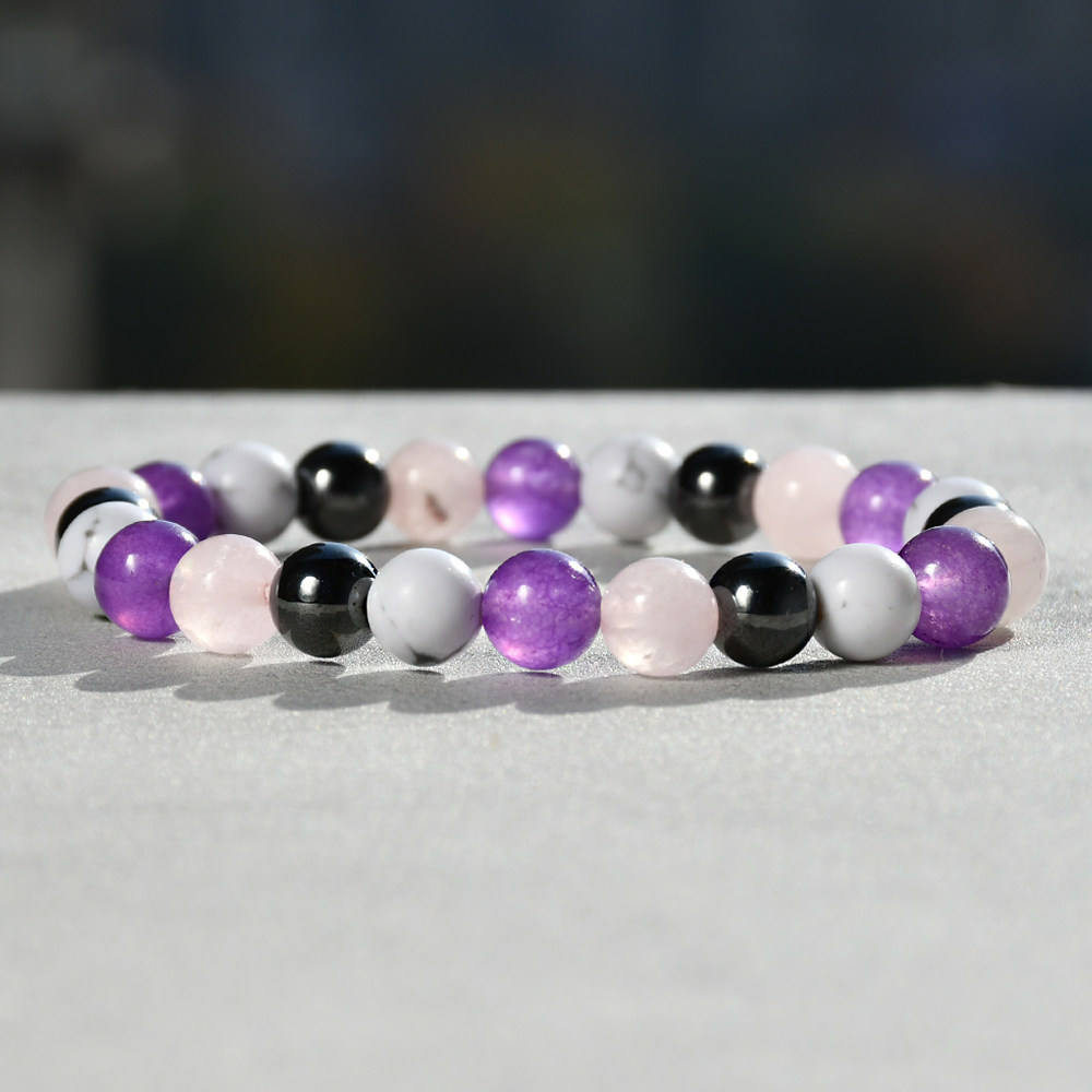 Casual Handmade Solid Color Artificial Gemstones Natural Stone Beaded Handmade Bracelets display picture 3