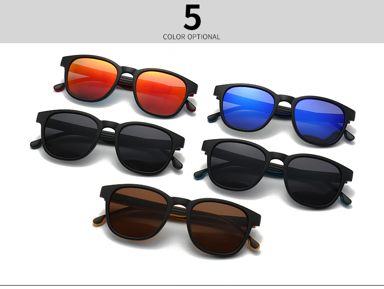 Moderner Stil Einfarbig Pc Runder Rahmen Vollbild Männer Sonnenbrille display picture 2
