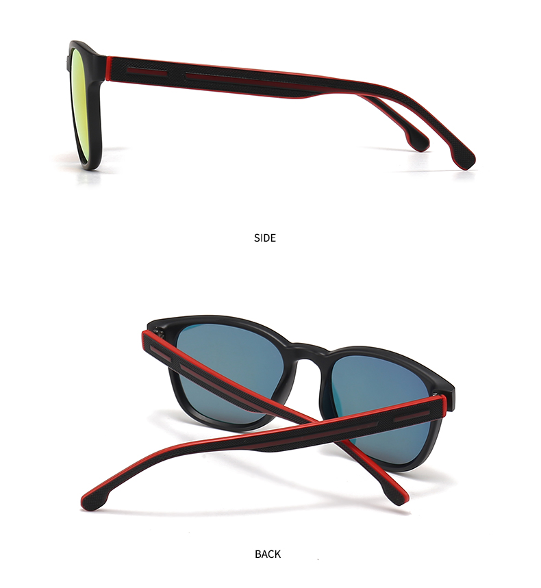 Moderner Stil Einfarbig Pc Runder Rahmen Vollbild Männer Sonnenbrille display picture 13