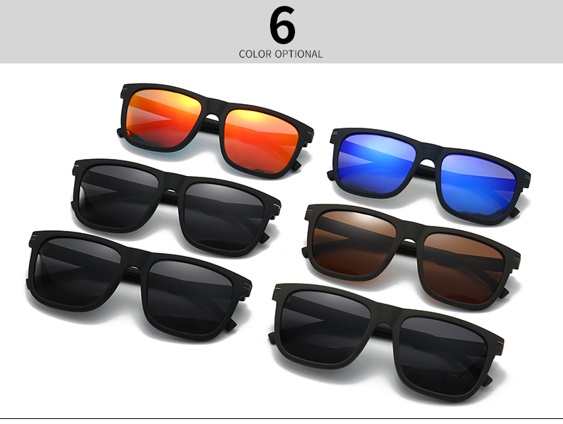 Modern Style Solid Color Pc Square Full Frame Men's Sunglasses display picture 5
