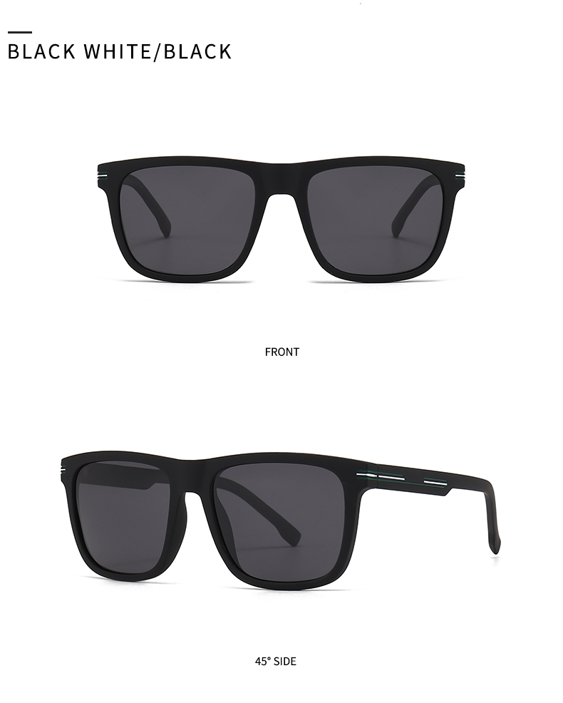 Modern Style Solid Color Pc Square Full Frame Men's Sunglasses display picture 13