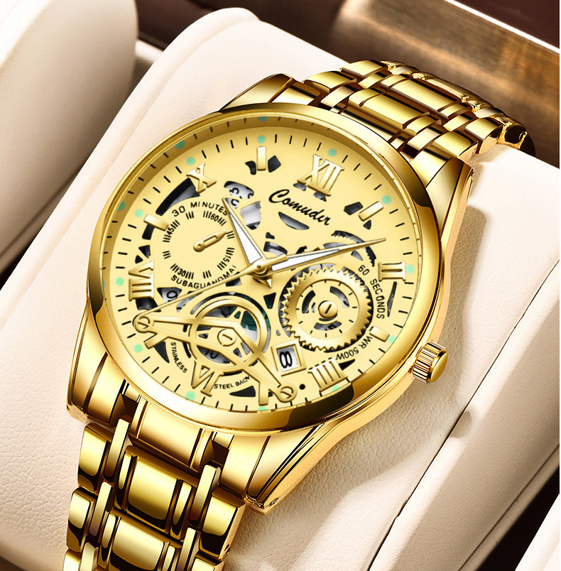 Casual Gear Buckle Quartz Men's Watches display picture 6