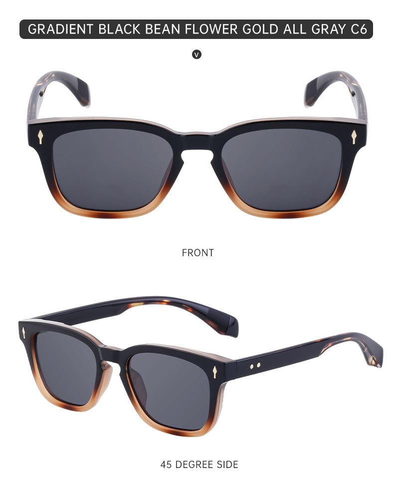 Streetwear Solid Color Pc Square Full Frame Men's Sunglasses display picture 17