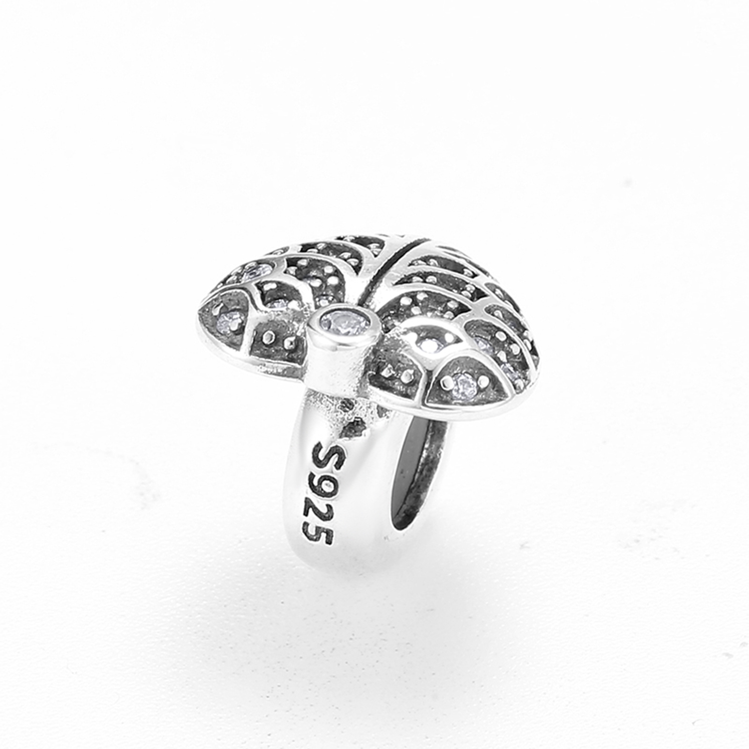 Sweet Simple Style Heart Shape Rose Snake Sterling Silver Epoxy Inlay Zircon Jewelry Accessories display picture 44