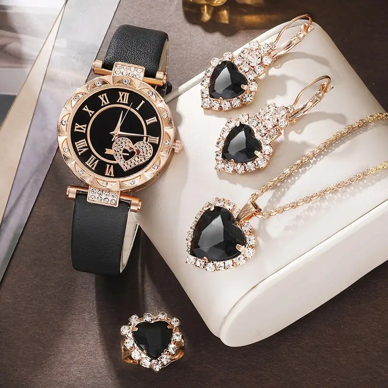 Casual Elegant Heart Shape Buckle Quartz Women's Watches display picture 4