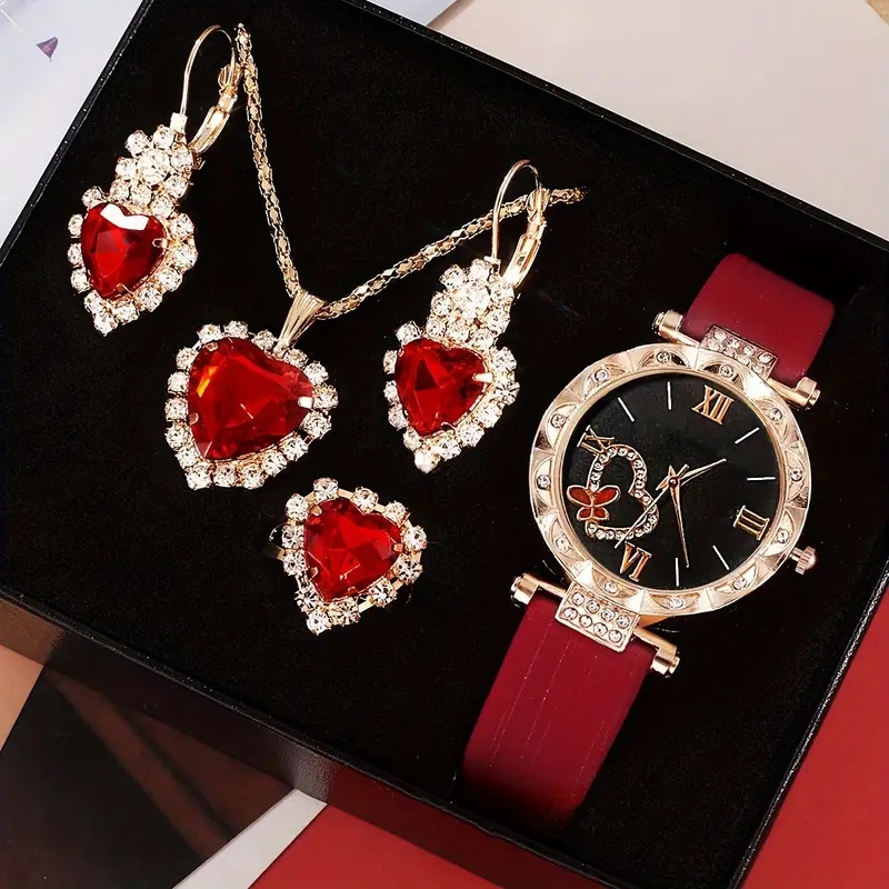 Casual Elegant Heart Shape Buckle Quartz Women's Watches display picture 6
