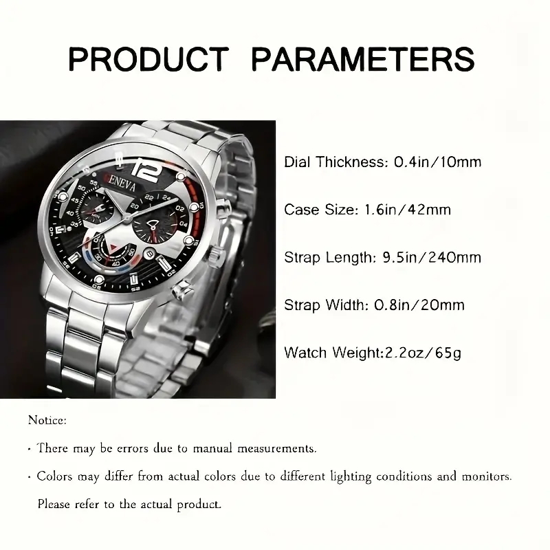 Casual Business Geometric Folding Buckle Quartz Men's Watches display picture 23