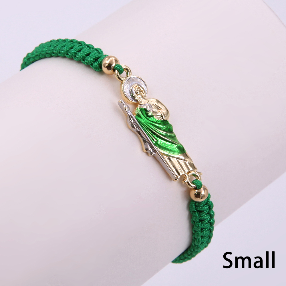 Retro Human Rope Copper Knitting Enamel Plating 18k Gold Plated Unisex Bracelets display picture 4