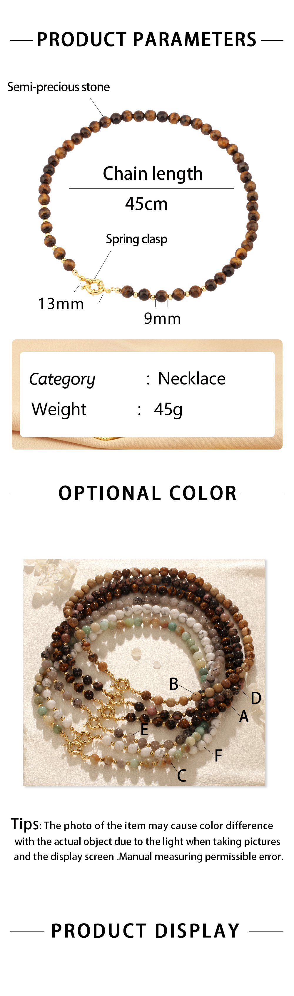 Elegant Vintage Style Geometric Stone Beaded Plating 18k Gold Plated Women's Necklace display picture 1