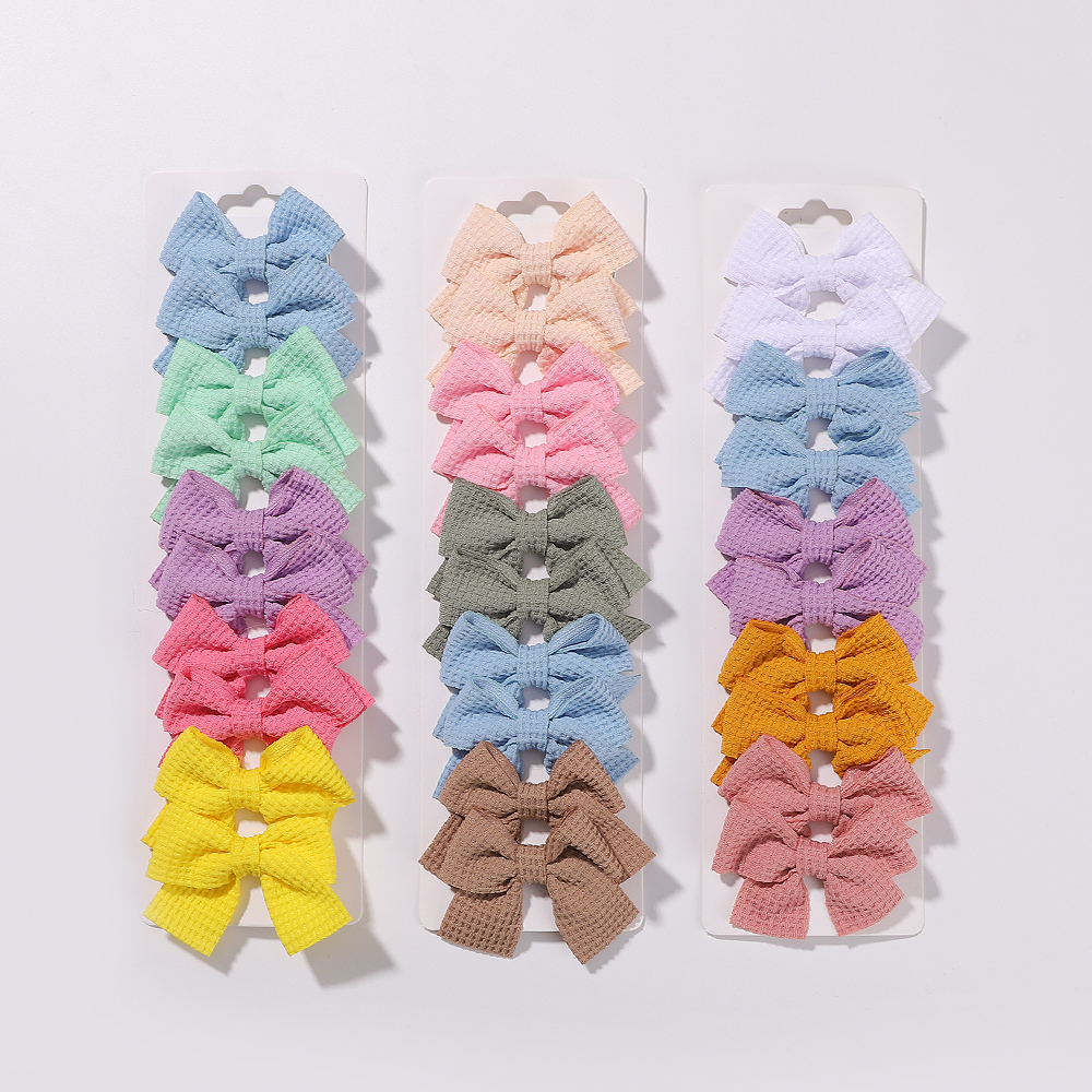 Girl's Cute Solid Color Bow Knot Polyester Hair Clip display picture 3