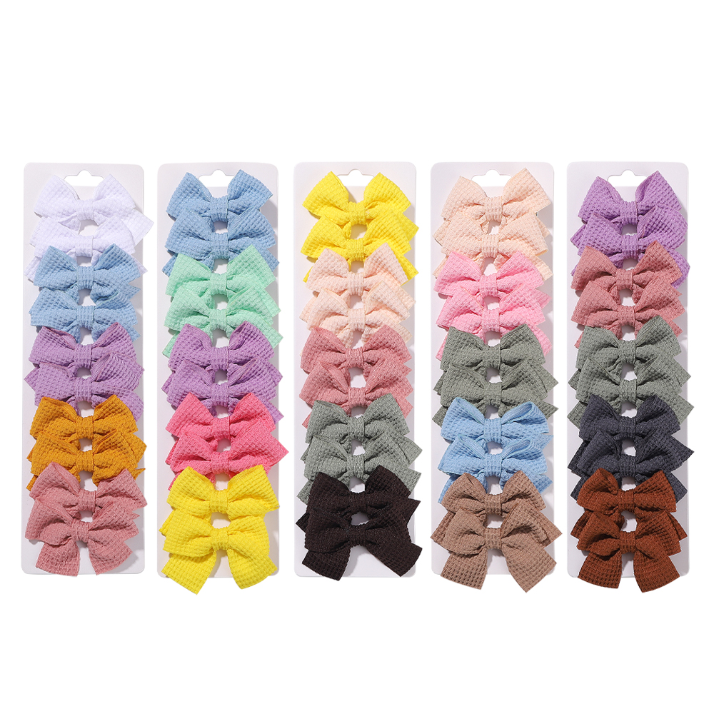 Girl's Cute Solid Color Bow Knot Polyester Hair Clip display picture 1