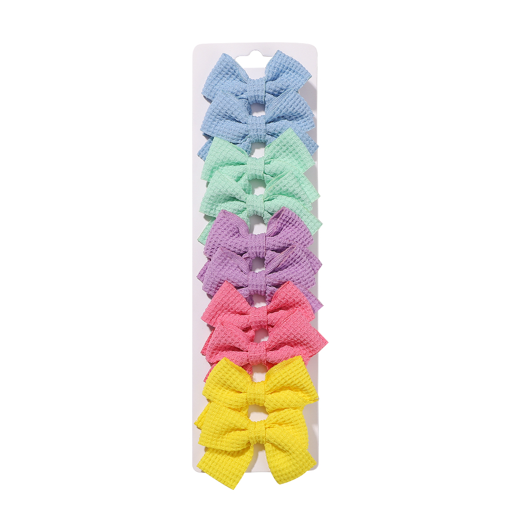 Girl's Cute Solid Color Bow Knot Polyester Hair Clip display picture 7