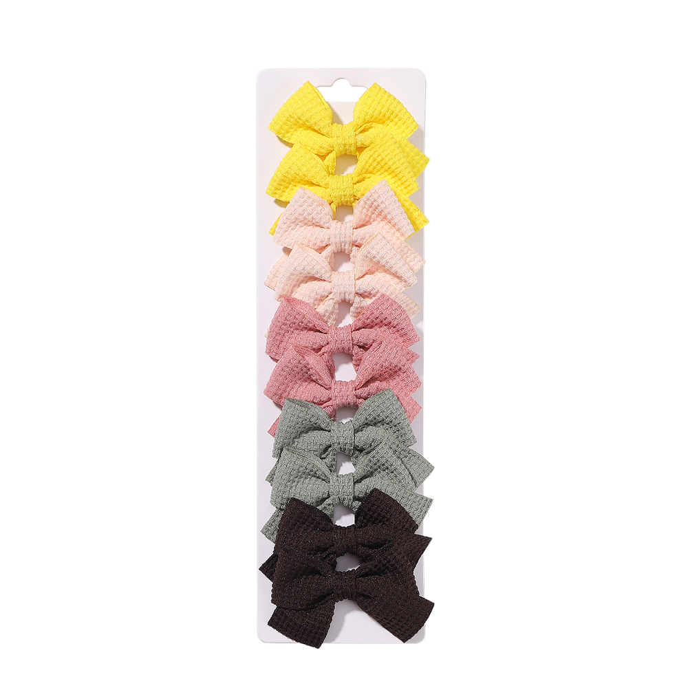 Girl's Cute Solid Color Bow Knot Polyester Hair Clip display picture 8
