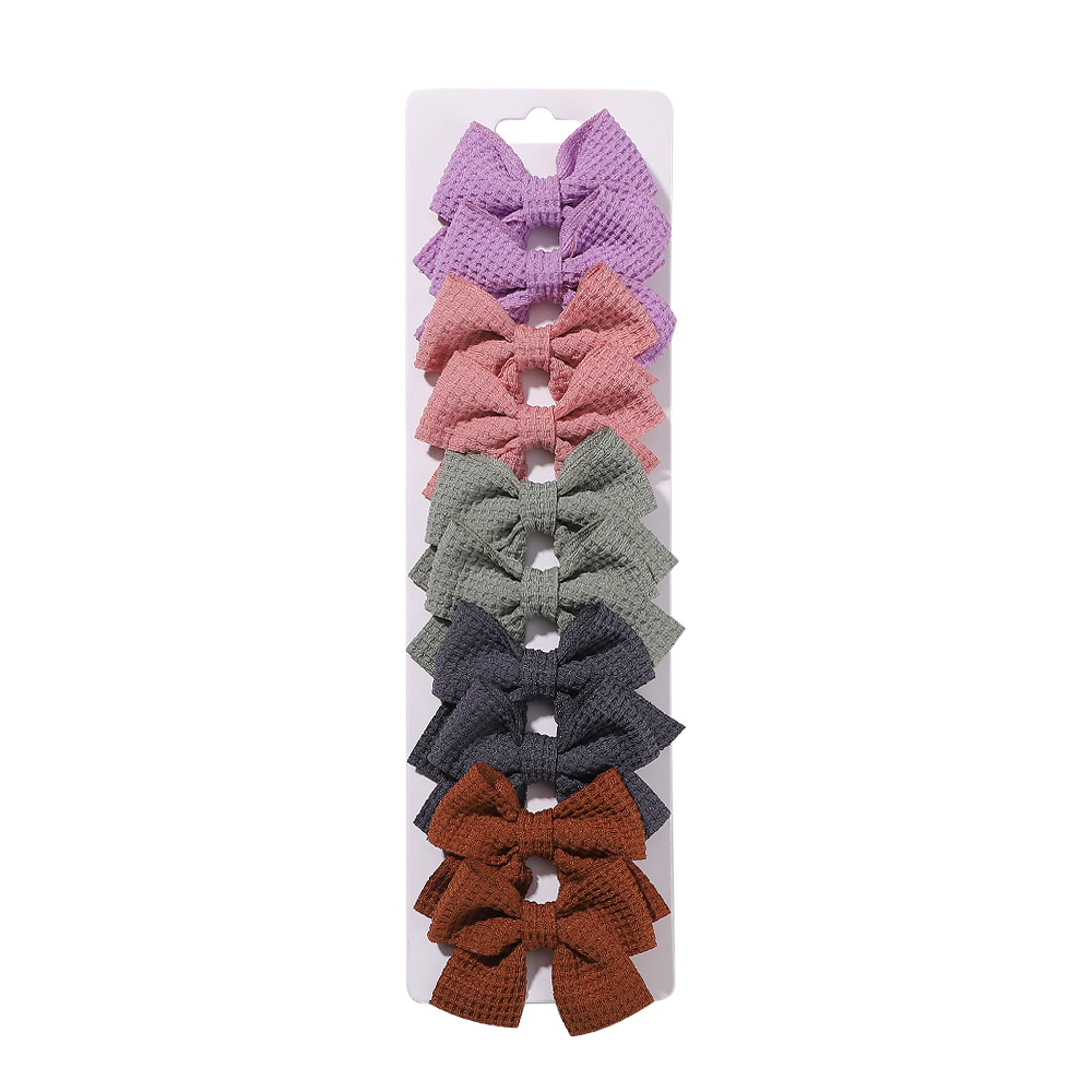 Mädchen Süß Einfarbig Bogenknoten Polyester Haarklammer display picture 10