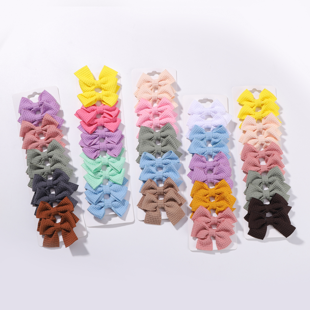 Girl's Cute Solid Color Bow Knot Polyester Hair Clip display picture 5