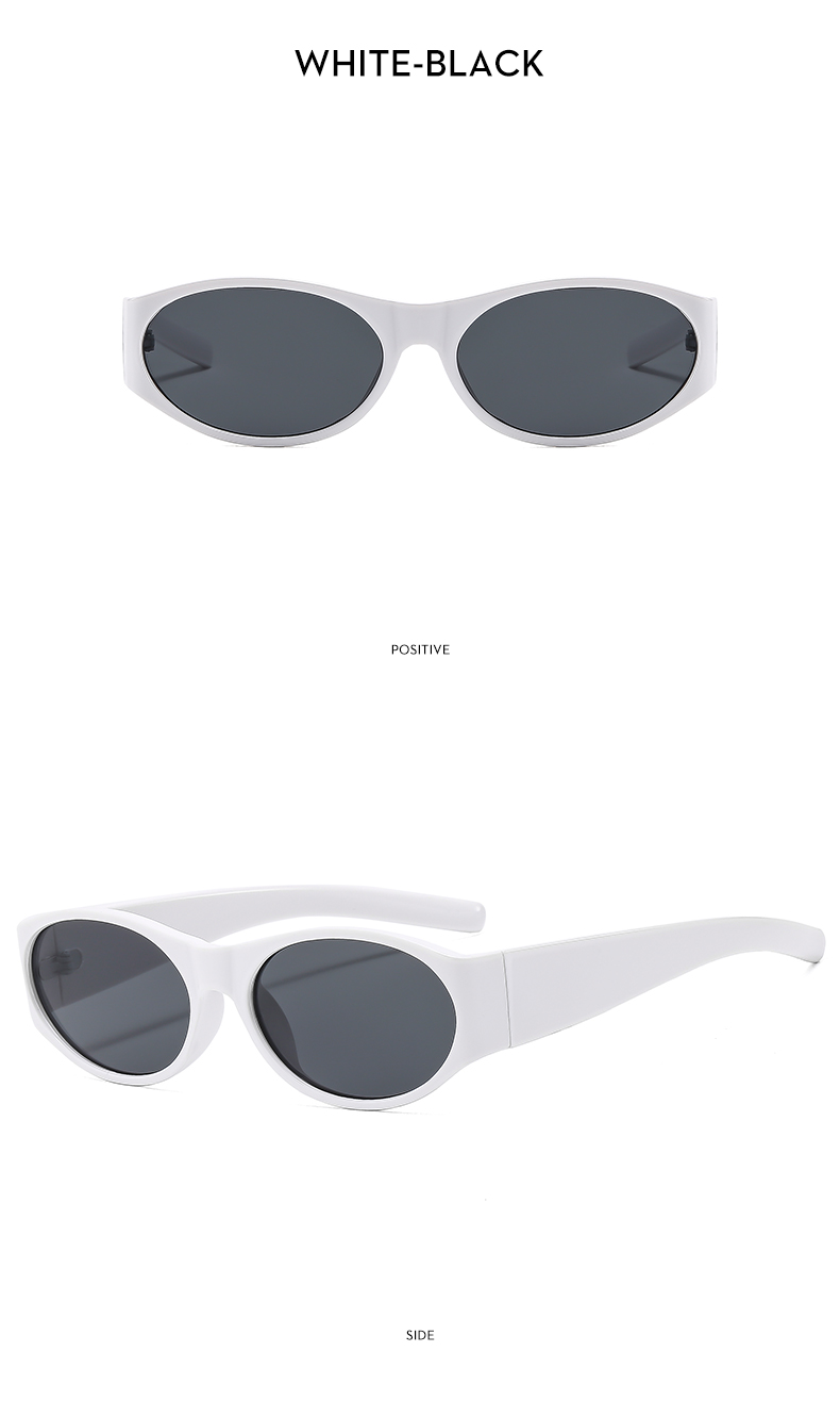 Casual Vacation Geometric Ac Oval Frame Full Frame Men's Sunglasses display picture 4