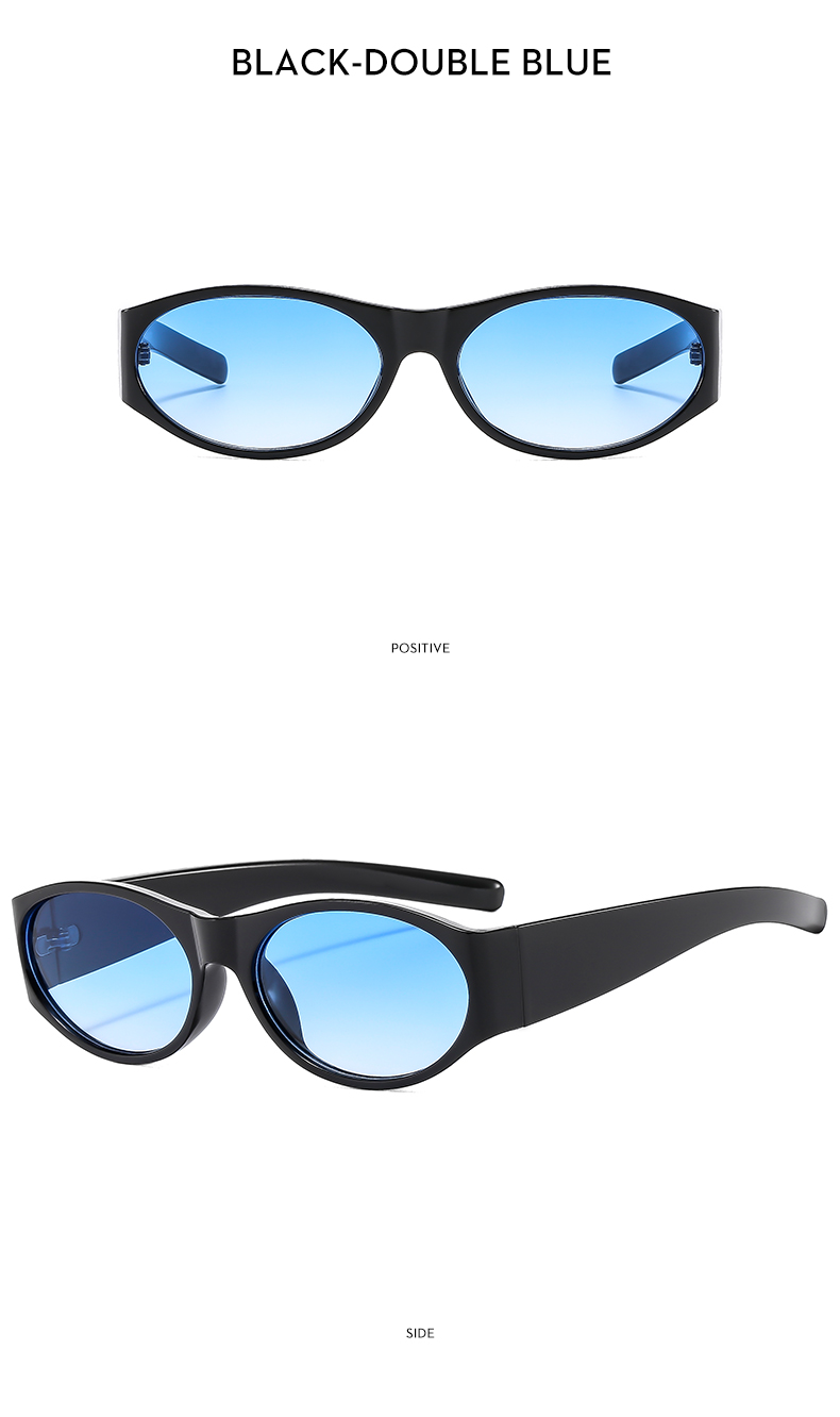 Casual Vacation Geometric Ac Oval Frame Full Frame Men's Sunglasses display picture 13