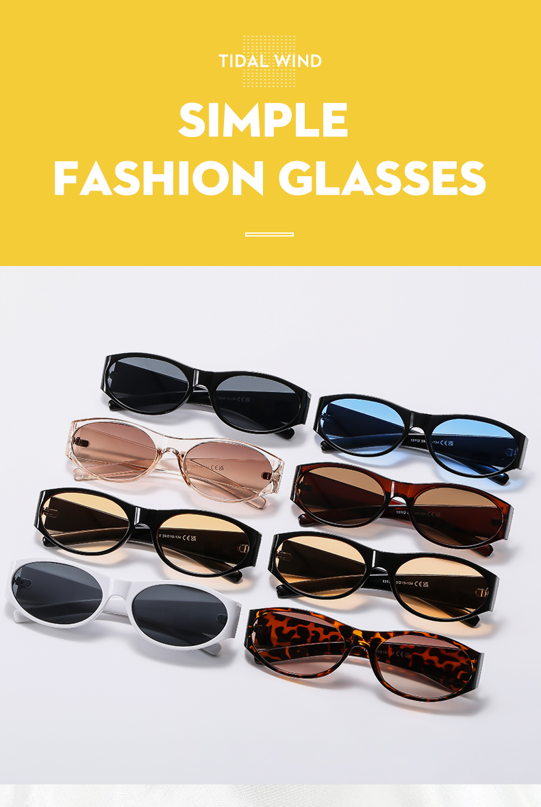 Casual Vacation Geometric Ac Oval Frame Full Frame Men's Sunglasses display picture 16