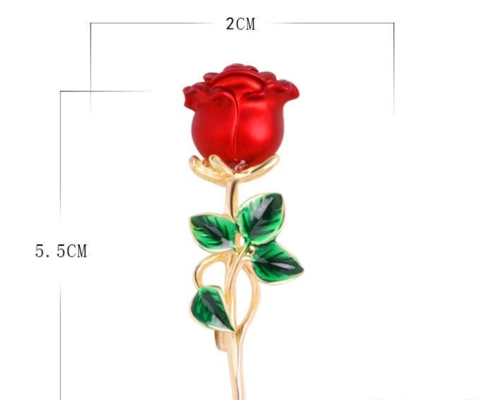 Romantisch Rose Künstliche Edelsteine Legierung Unisex Korsage display picture 5