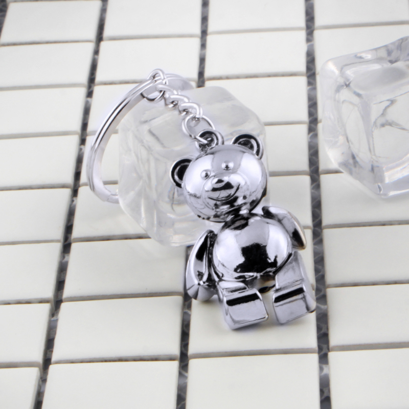 Cute Bear Alloy Keychain display picture 4