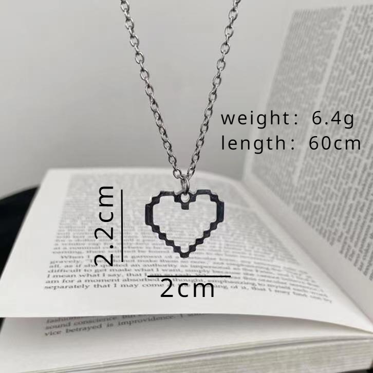 Simple Style Heart Shape Alloy Unisex Pendant Necklace display picture 5